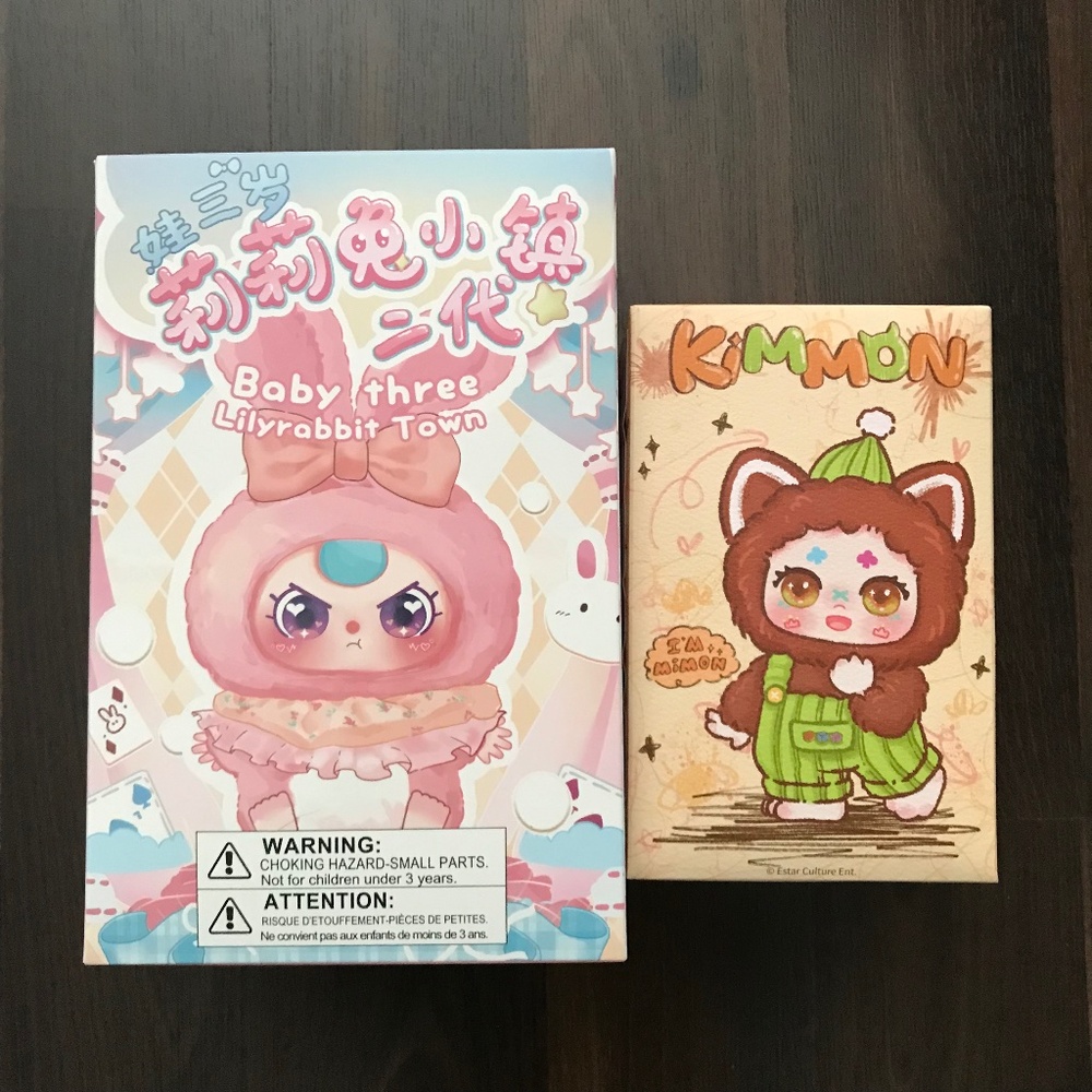 NEW 2-PACK Bundle Baby Three and Kimmon Plush Blind Boxes Lot